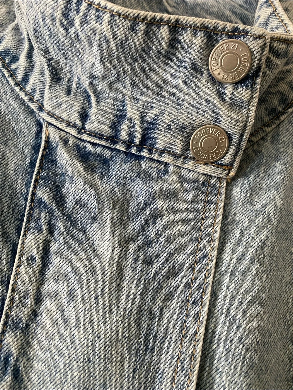 Forever 21 Light Blue Denim Jumpsuit with Pockets! - Picture 3 of 9
